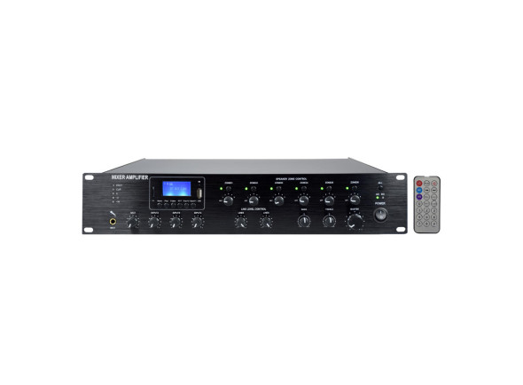 Glemm   Amplificador Audio 100V 120W FM/USB/MP3 – 6 Zonas